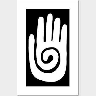 Hopi Hand Navajo - Native American Symbol Posters and Art